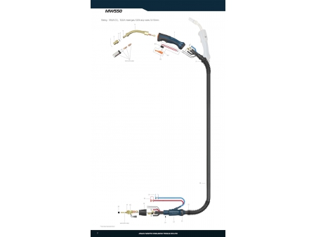 MW550，MIG/MAG焊槍