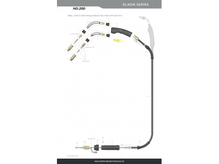 NQ200，MIG/MAG焊槍