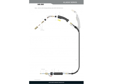 NB200，MIG/MAG焊槍