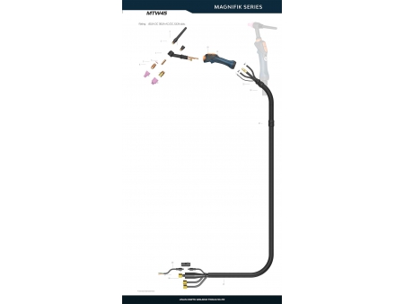 MTW45，氬弧焊槍